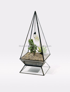 Geometric Glass Terrarium/Glass Terrarium for <b>Plant</b> Holderbox Jewelry Accessories Jewellery Boxes - Product Image 4