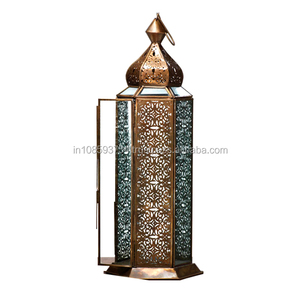 INDIAN WHOLESALE PERFORATED TALL CANDLE <b>LANTERN</b> High Quality Wholesale Vintage Metal Decorative Candle <b>Lantern</b> - Product Image 2
