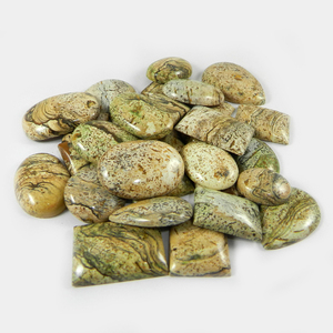 29 pièces Photo jaspe 100 gms forme Libre cabochon Gemmes pour Bijoux IG0728 - Product Image 4
