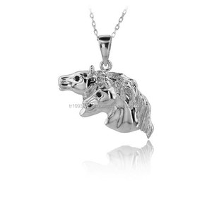 14K <b>Solid</b> <b>Gold</b> Horse <b>Pendant</b> Necklace Animal Necklace Fine Jewellery for Women Made in Turkey - Product Image 3