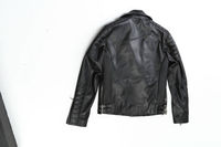 Valeriano Romano VRB0090 Veste unisexe en cuir de vache véritable et fourrure de mouton, style racer, blazer d'hiver, tissu respirant, finition lavée, OEM