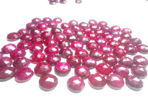 Gema suelta de rubí corindón teñido Natural - Product Image 5