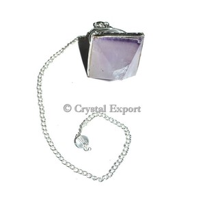 Péndulo de Cristal Hecho a Mano con Base de Amatista y Elementos Decorativos Coloridos para Uso Artístico Coleccionable de Feng Shui - Product Image 6