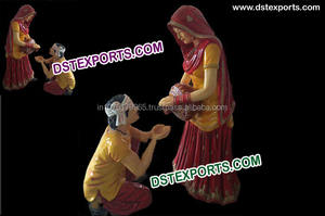 Punjabi-temática de pueblo de cultura de boda, Punjabi, estatuas de fibra Cultural, fabricante de bodas, Punjabi, cultura Theem - Product Image 6