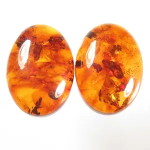 Độc Đáo Nguyên BALTIC AMBER Butterscotch Hình Bầu Dục Cho Đồ Trang Sức Bán