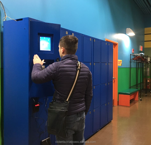 ตู้เก็บสัมภาระอิเล็กทรอนิกส์เหล็กตัวรับเหรียญและใบเสร็จสำหรับสถานีรถไฟและสนามบิน - Product Image 2