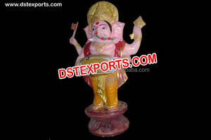Mariage Bienvenue Petite Ganesha Statues Hindoues D'entrée De Mariage Statue Décoration Mariage Ganesha Statue Avec Parapluie Décoration - Product Image 3