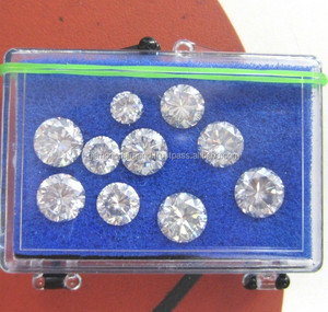 Diamantes de moissanita redondos de corte brillante, de fabricante de bajo precio, diamantes sintéticos hechos en laboratorio, GD359