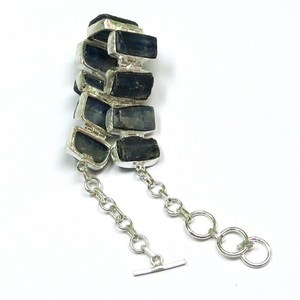 Increíbles Pulseras Unisex de Plata de Ley 925 con Cianita Azul de Corte Ovalado, Estilo Bohemio Indio, para Bodas, Regalos y Fiestas - Product Image 6