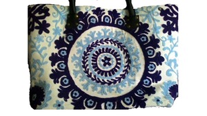 ใหม่กระเป๋าถือหนัง suzani กระเป๋า/ปักลาย Ikat - Product Image 3