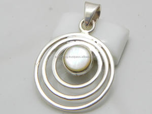 Colgante de Plata de Ley 925 con nácar, joyería de moda personalizada Simple para mujer, regalo para fiestas - Product Image 2