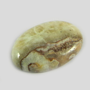 Agate Crazy Lace ovale 13x20mm, cabochon, 1,74 g, pierre précieuse non montée pour bijoux - Product Image 2