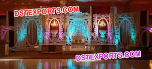 รอยัลแต่งงานไฟเบอร์ออกแบบเวทีชุดจัดงานแต่งงานเวทีตกแต่งอินเดียพิธีแต่งงานเวที - Product Image 5