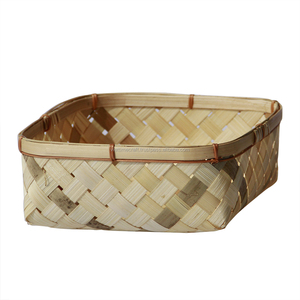 Boîte de rangement rectangulaire en bambou écologique en gros avec couvercle, fabriquée par injection, panier de plantation alimentaire pour la décoration de la maison - Product Image 4