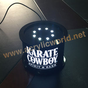 Pantalla acrílica de una sola botella de vino, con led, iluminada - Product Image 5