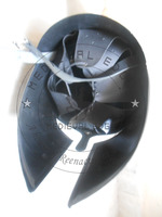 Casque royal spartiate et barbuti grec noir, casque antique avec plume à un prix abordable, plus grande entreprise de fabrication