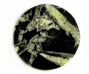 หินโมราดอกเบญจมาศธรรมชาติ38มม. กลม Cabochon 91.75 Cts อัญมณีหลวมสำหรับทำเครื่องประดับ - Product Image 2