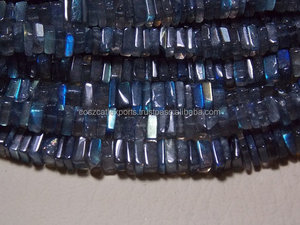 Fashionable 5mm Labradorite Stone <b>Beads</b> Approx. Crystals Heishi Shape Flashy Fire <b>Blue</b> Color Healing Labradonite <b>Beads</b> - Product Image 3