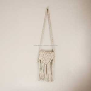   Bolso de macramé hecho a mano, bolso tejido de algodón, bolso de macramé. - Product Image 1
