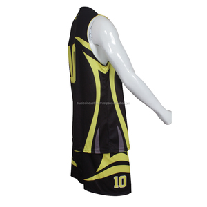 Uniforme de baloncesto sin mangas personalizado 100% poliéster con nombre personalizado | |   Corte Automatizado de Números y Diseños - Product Image 3