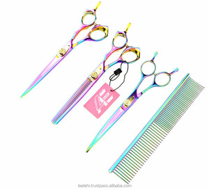 Hot Bán Chó chải chuốt cong kéo cho vật nuôi cắt tóc kéo - Product Image 1