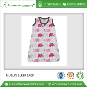 Saco de dormir de bebé de diseño personalizado fabricante India 100% saco de dormir de bebé de algodón orgánico con personalización tiene certificado - Product Image 6