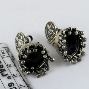 Boucles d'oreilles en argent sterling 925 de qualité supérieure Shri Ashapura Jewels, style bohème, motif cœur, pour les amoureux de la Bohème - Product Image 5