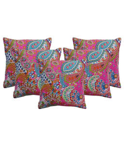 ปลอกหมอนอิงลาย Paisley Kantha แบบปักปลอกหมอน - Product Image 5