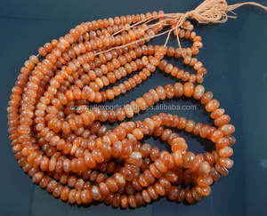 Sunstone-Cuentas de piedras preciosas, gemas, cristales facetados de briolette, cuentas curativas - Product Image 2