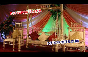 Wedding Designer Maroon Swing Indian Wedding Swings Jhoolas <b>Mehndi</b> Stage Unique Swings Wholesale Trending Wedding <b>Decor</b> Setup UK - Product Image 6
