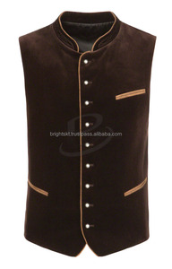 Veste Double face pour hommes, manteau traditionnel allemand, avec motif de broderie de fleurs, offre spéciale, collection 2016 - Product Image 4