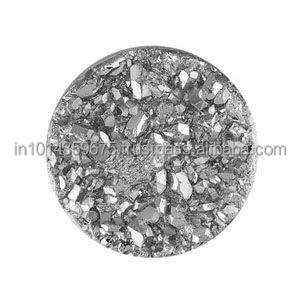 Pierres précieuses naturelles en quartz drusy, agate drusy, plates et lâches, pour la fabrication de bijoux DIY, personnalisables, 4-35 mm, formes assorties, certifiées - Product Image 5