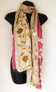 คอลเลกชั่นอินเดียผ้าพันคอผ้าไหมยาวปานกลาง & สไตล์ปักลายสโตล - Product Image 3