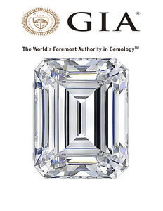 Pierreries naturelles brevetées, diamant émeraude, certifié GIA, 2,0 carats - Product Image 1