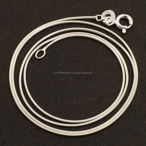 Collier en argent sterling 925 pur, chaîne serpent fine de 0,90 mm, 18 pouces (46 cm) - Product Image 2