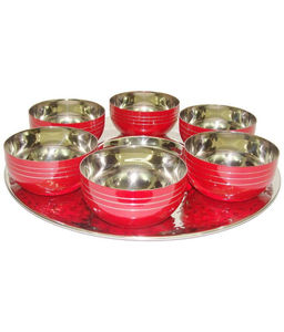 Cadeaux Diwali de King International/Cadeaux de Noël/Plateau alimentaire en acier inoxydable, plats, plateaux de service - Product Image 1