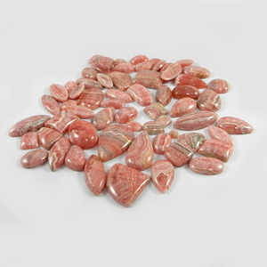 Rhodochrosite ธรรมชาติจำนวน63ชิ้น,หินทรงหลวมสำหรับอัญมณี100.80รูปทรงผสม IG0078 Gms - Product Image 4