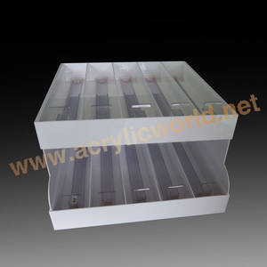 acrylic spices display shelf with pusher - Product Image 3
