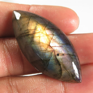 Cabujón ovalado de labradorita genuina para tamaño de anillo de Madagascar, forma mixta, lote de piedras preciosas de labradorita Natural para la fabricación de joyas - Product Image 2