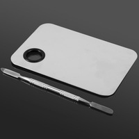 Palette de mélange de maquillage en acier inoxydable de haute qualité en acier inoxydable chirurgical fini miroir - Product Image 4