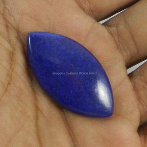 Natural <b>Lapis</b> <b>lazuli</b> 21x39mm Marquise Cabochon 7.25 gms Loose Gemstone IG0364 - Product Image 2