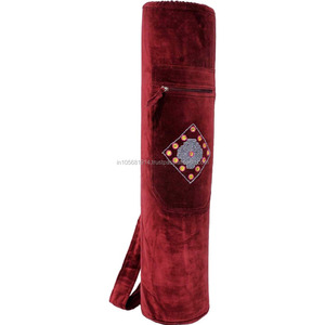 Bolsas para Tapetes de Yoga de Lona de Algodón Bellamente Elaboradas, con Cordón y Cierre de Cremallera, 75 cm de Largo, Color y Logotipo Personalizables - Product Image 3