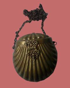 Sac de soirée de style vintage en métal en laiton fait à la main pochette ethnique antique à la mode avec motif de pierre pour les fêtes et les occasions - Product Image 5