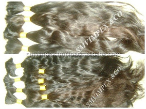Tissage de cheveux Remy bonne qualité, cheveux à bout épais, tissage Cheveux humains traditionnels du sud-indien, nouvelle collection, tissage de cheveux - Product Image 3