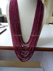 Cuentas Facetadas de Rubí Rojo Natural Longido - Product Image 4