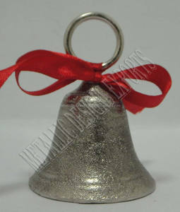 Adorno de metal de campana colgante de Navidad personalizado exclusivo para decoraciones navideñas únicas Color personalizable - Product Image 2