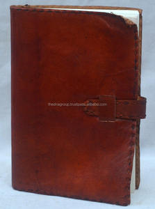 Handmade Vintage Soft Leather Diary Journal with Thermal Binding B5 Size Daily Use Office Business Journal Belt <b>Lock</b> Pattern - Product Image 2