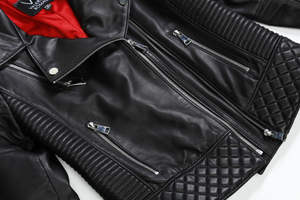 Nueva marca de chaqueta de motorista acolchada para mujer, impermeable, transpirable, de piel de oveja, sostenible para la temporada Otoño Invierno terminada - Product Image 6