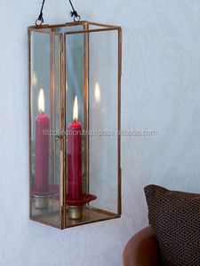 Lanterne en céramique, chandelle en verre - Product Image 2