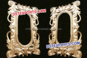 แผงตกแต่งเวทีงานแต่งงาน,แผงฉากหลังสไตล์หรูหราสำหรับงานแต่งงานลายดอกไม้แกะสลักสีเงิน - Product Image 6